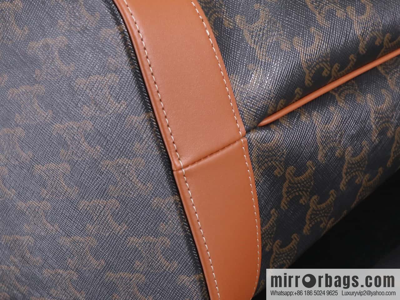 [Premium quality, all-steel hardware] CELIN_E CABAS medium logo printed cow leather (fabric) handbag, number: 115072