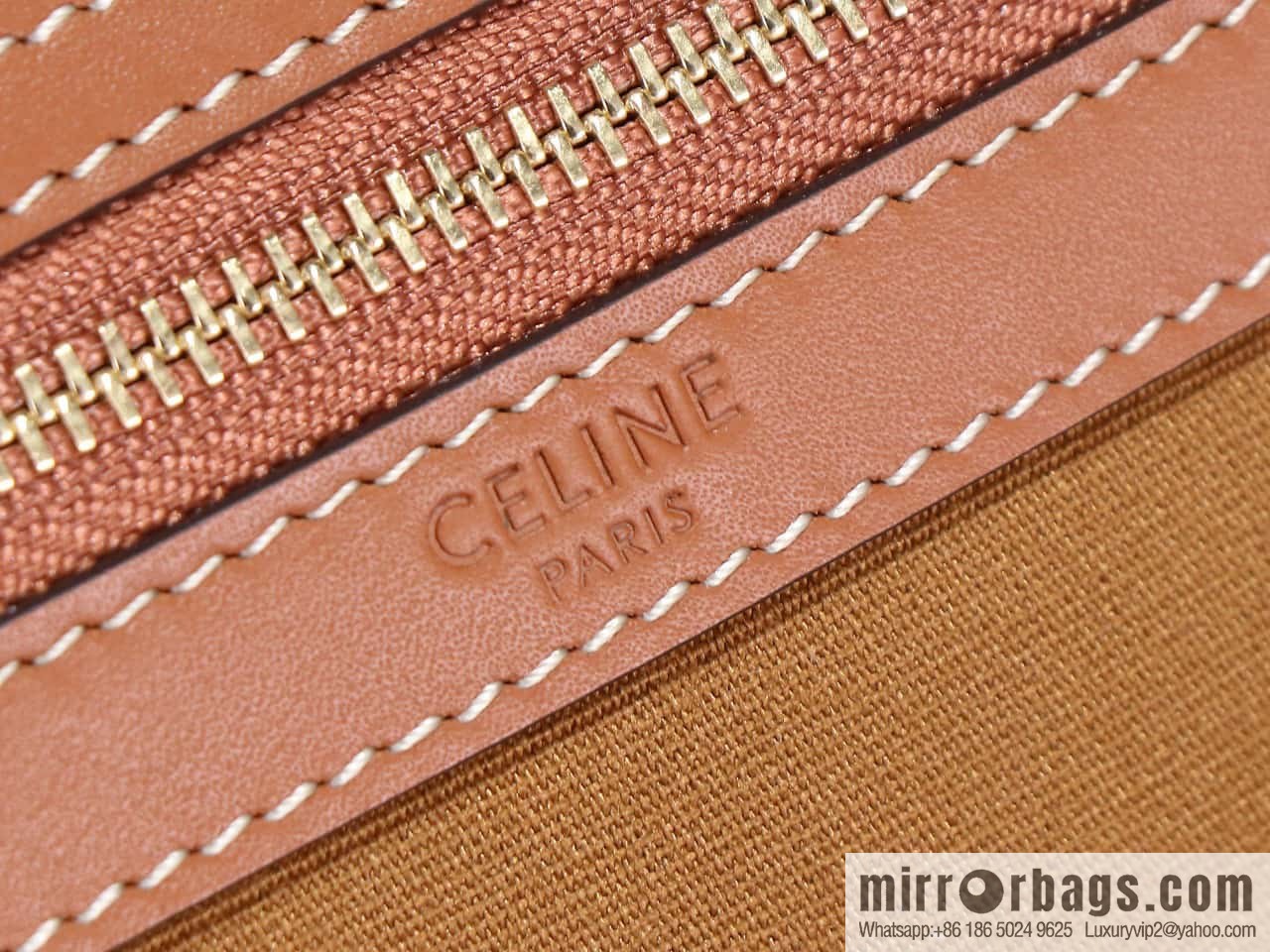 [Premium quality, all-steel hardware] CELIN_E CABAS medium logo printed cow leather (fabric) handbag, number: 115072