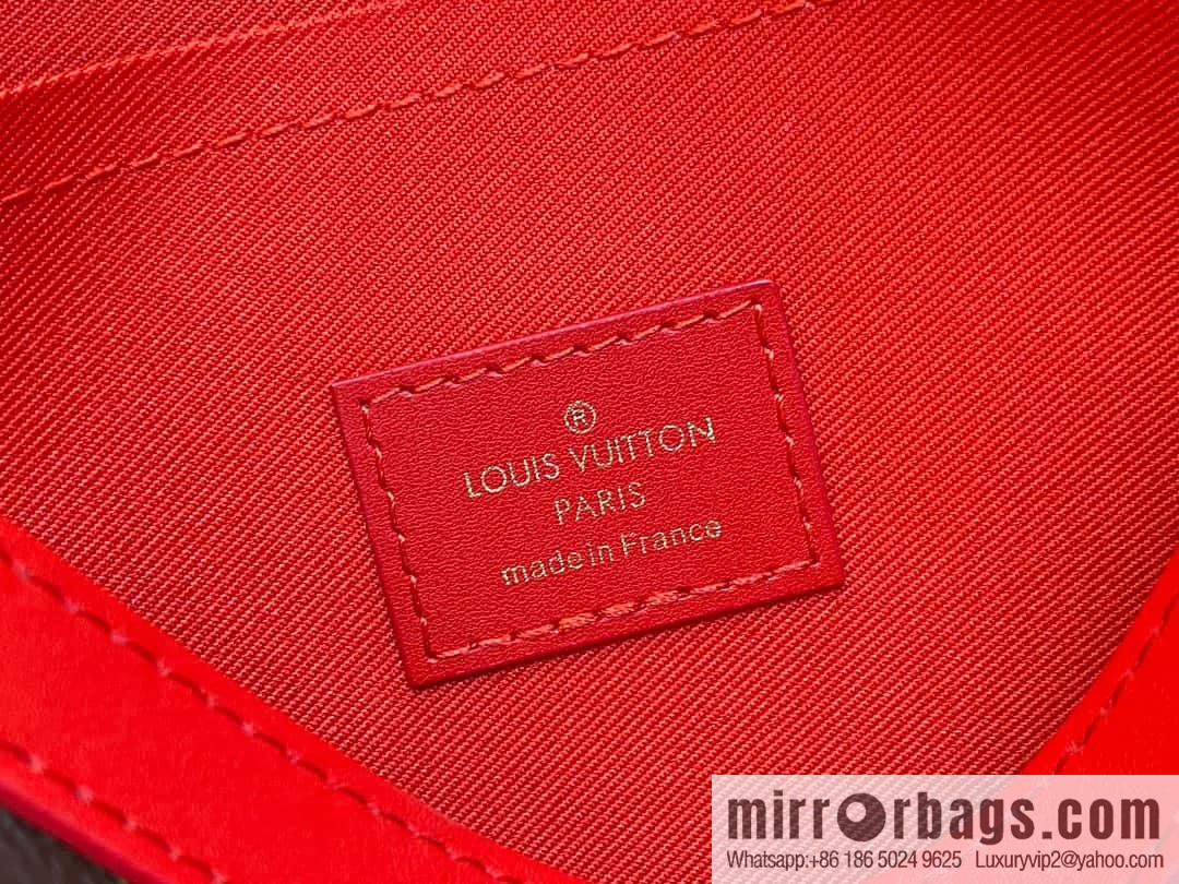 [Original single boutique] M61692 monogram red M82857 clutch bag series Pochette Voyage medium handbag