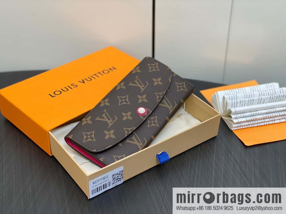 [Original single boutique] M82919 monogram rose red, flip wallet series Emilie wallet m82919 m82920