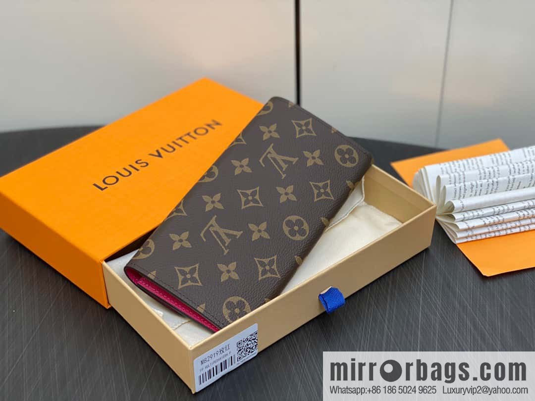 [Original single boutique] M82919 monogram rose red, flip wallet series Emilie wallet m82919 m82920