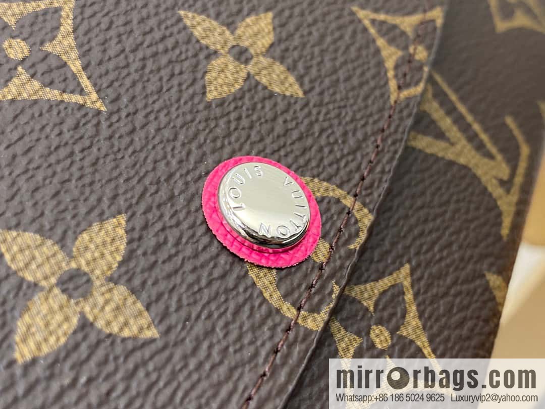 [Original single boutique] M82919 monogram rose red, flip wallet series Emilie wallet m82919 m82920