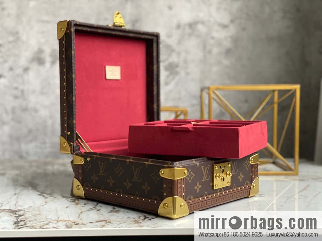M20040 burgundy jewelry box, box series COFFRET JOAILLERIE jewelry box