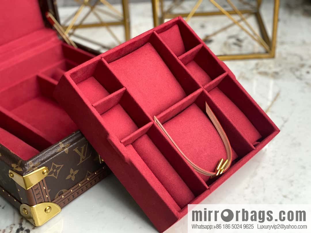 M20040 burgundy jewelry box, box series COFFRET JOAILLERIE jewelry box