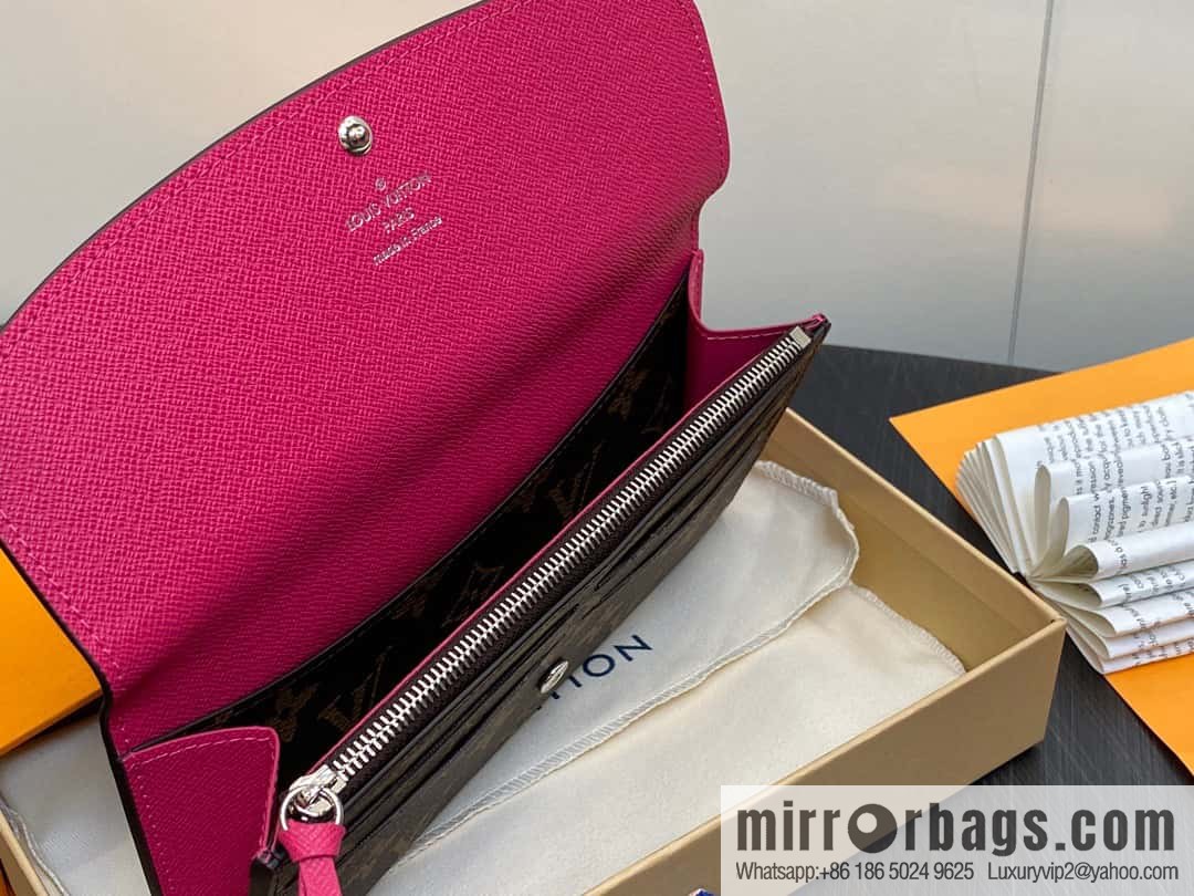 [Original single boutique] M82919 monogram rose red, flip wallet series Emilie wallet m82919 m82920