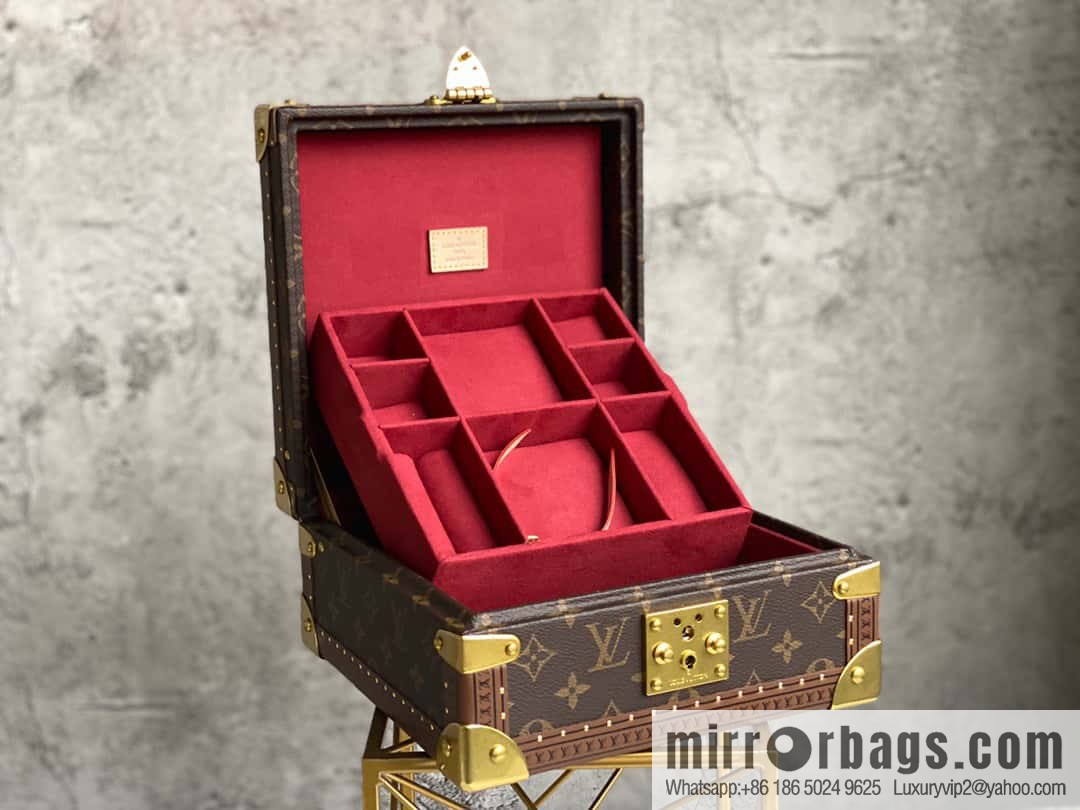 M20040 burgundy jewelry box, box series COFFRET JOAILLERIE jewelry box