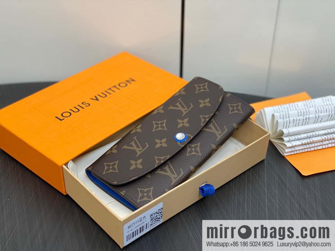 [Original single boutique] M82919 monogram blue, flip wallet series Emilie wallet m82919 m82920