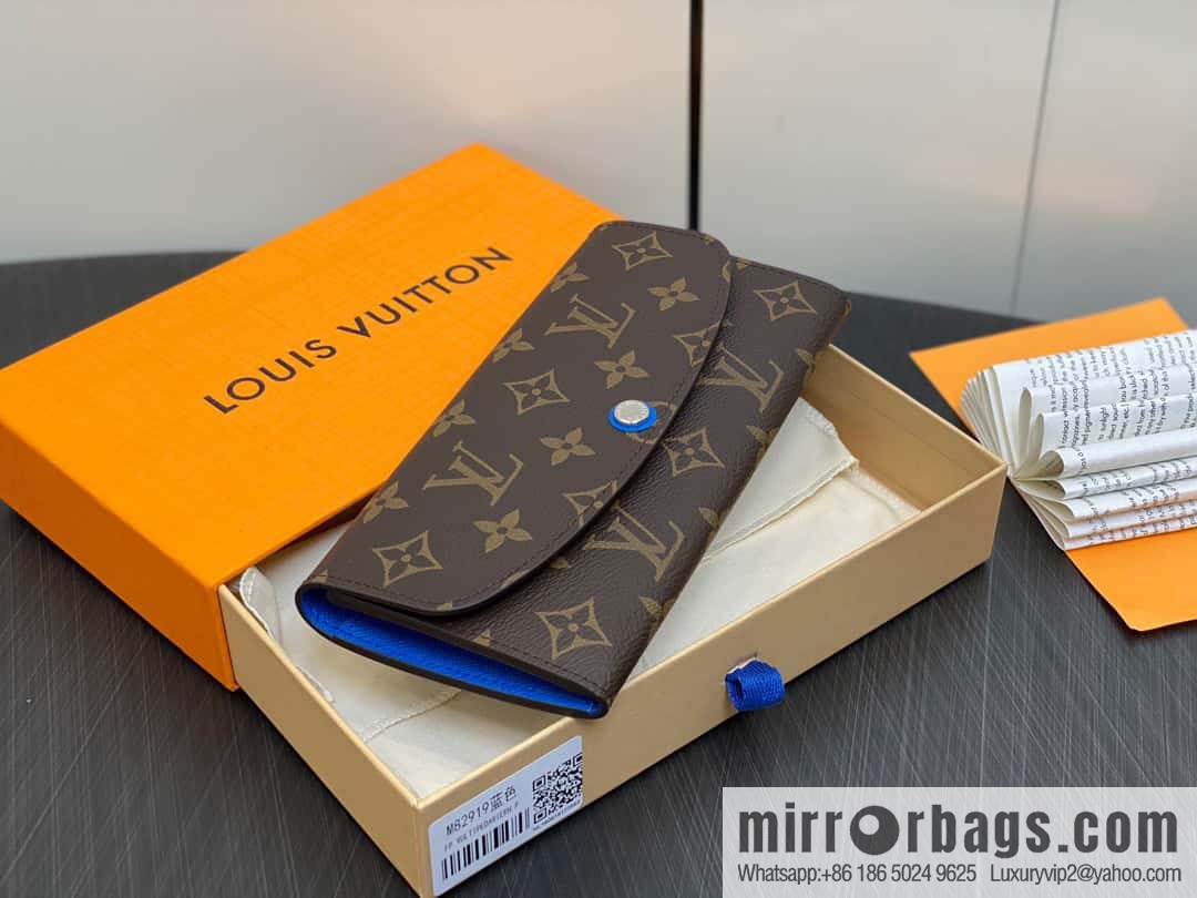[Original single boutique] M82919 monogram blue, flip wallet series Emilie wallet m82919 m82920