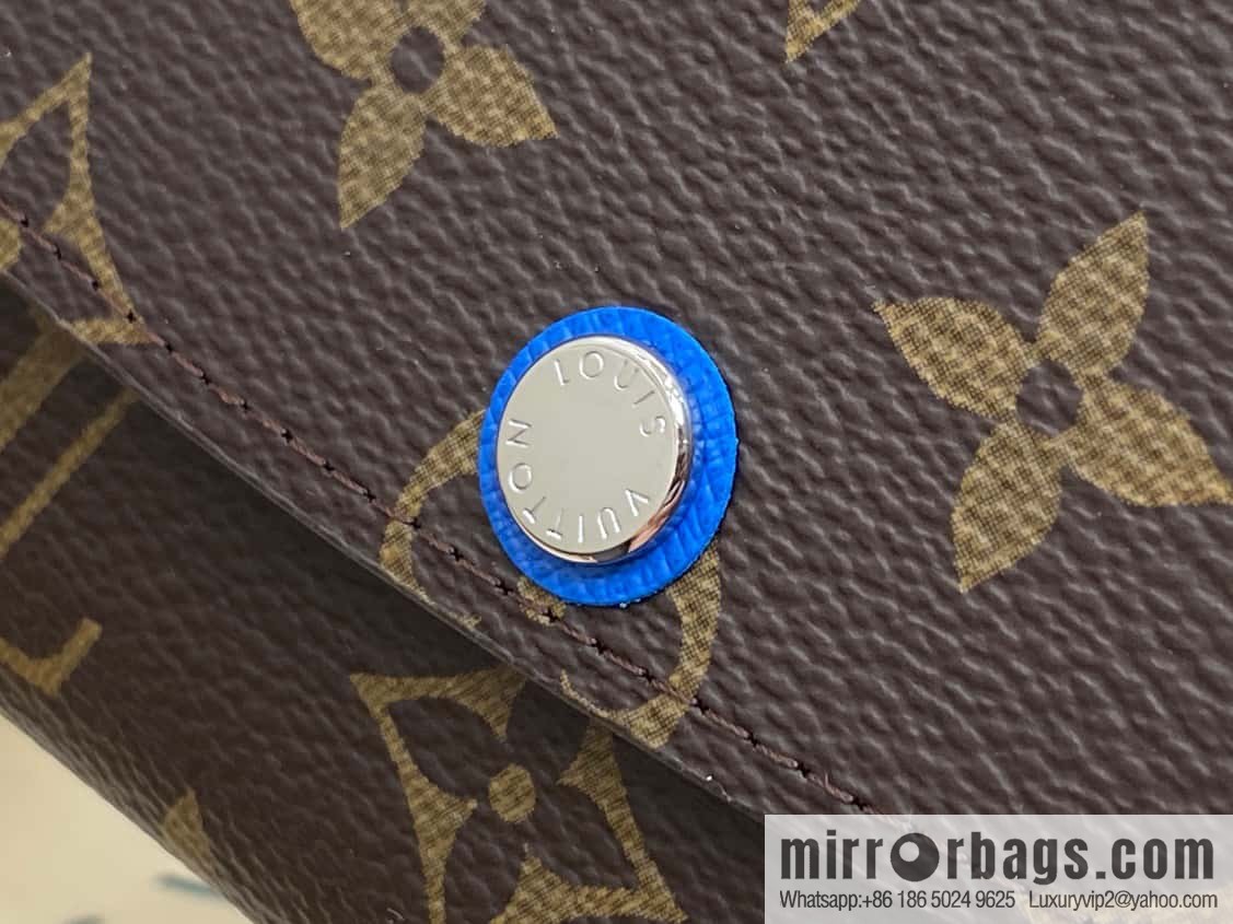 [Original single boutique] M82919 monogram blue, flip wallet series Emilie wallet m82919 m82920