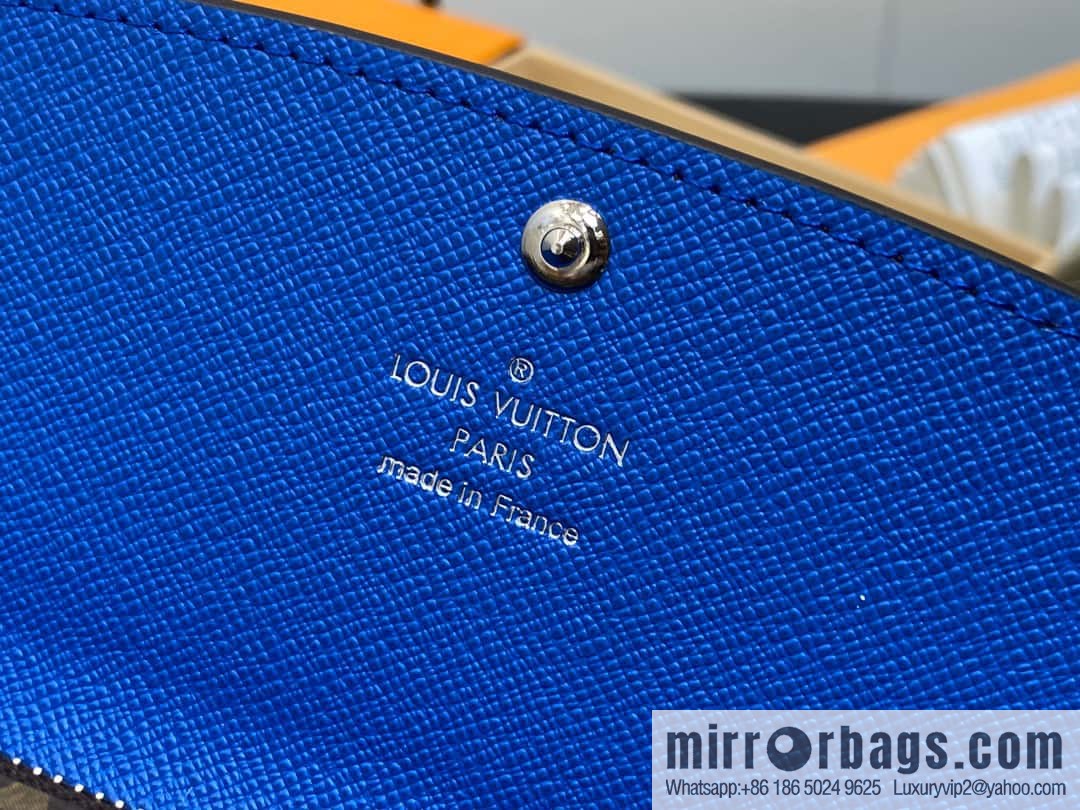 [Original single boutique] M82919 monogram blue, flip wallet series Emilie wallet m82919 m82920