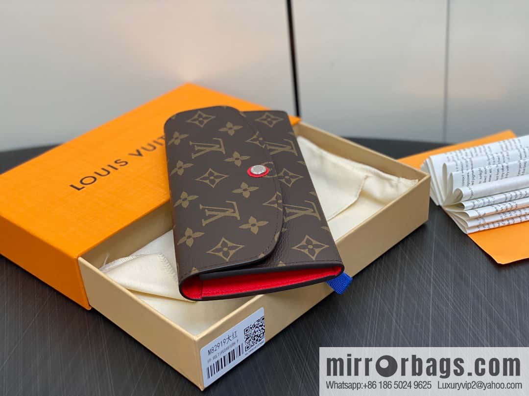 [Original single boutique] M82919 monogram red, flip wallet series Emilie wallet m82919 m82920