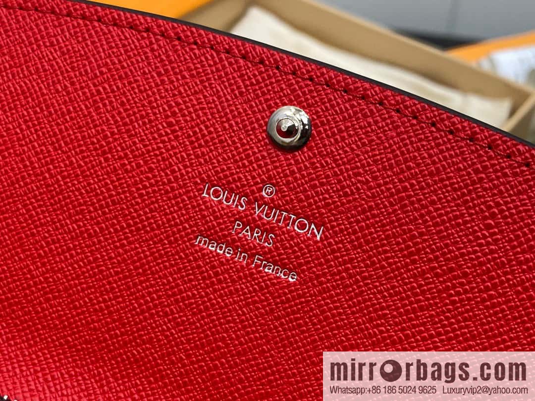 [Original single boutique] M82919 monogram red, flip wallet series Emilie wallet m82919 m82920