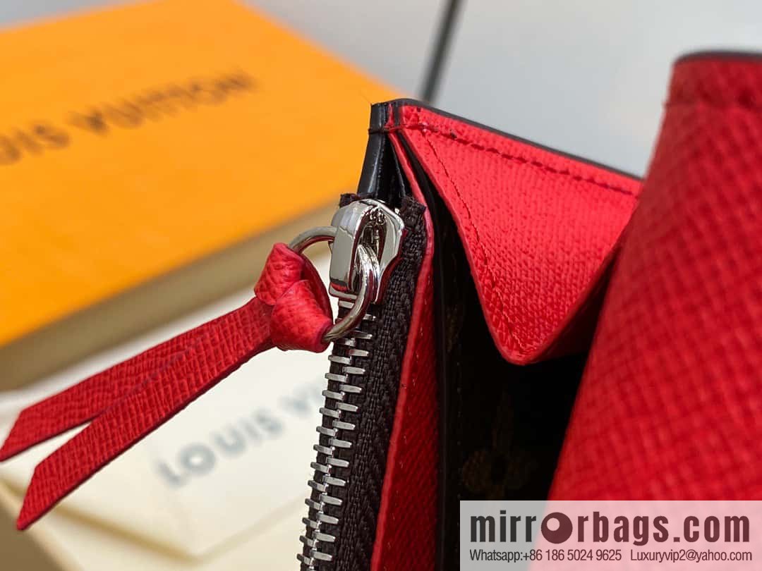 [Original single boutique] M82919 monogram red, flip wallet series Emilie wallet m82919 m82920