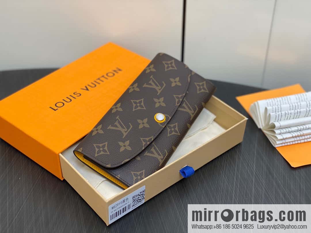 [Original single boutique] M82919 monogram yellow, flip wallet series Emilie wallet m82919 m82920
