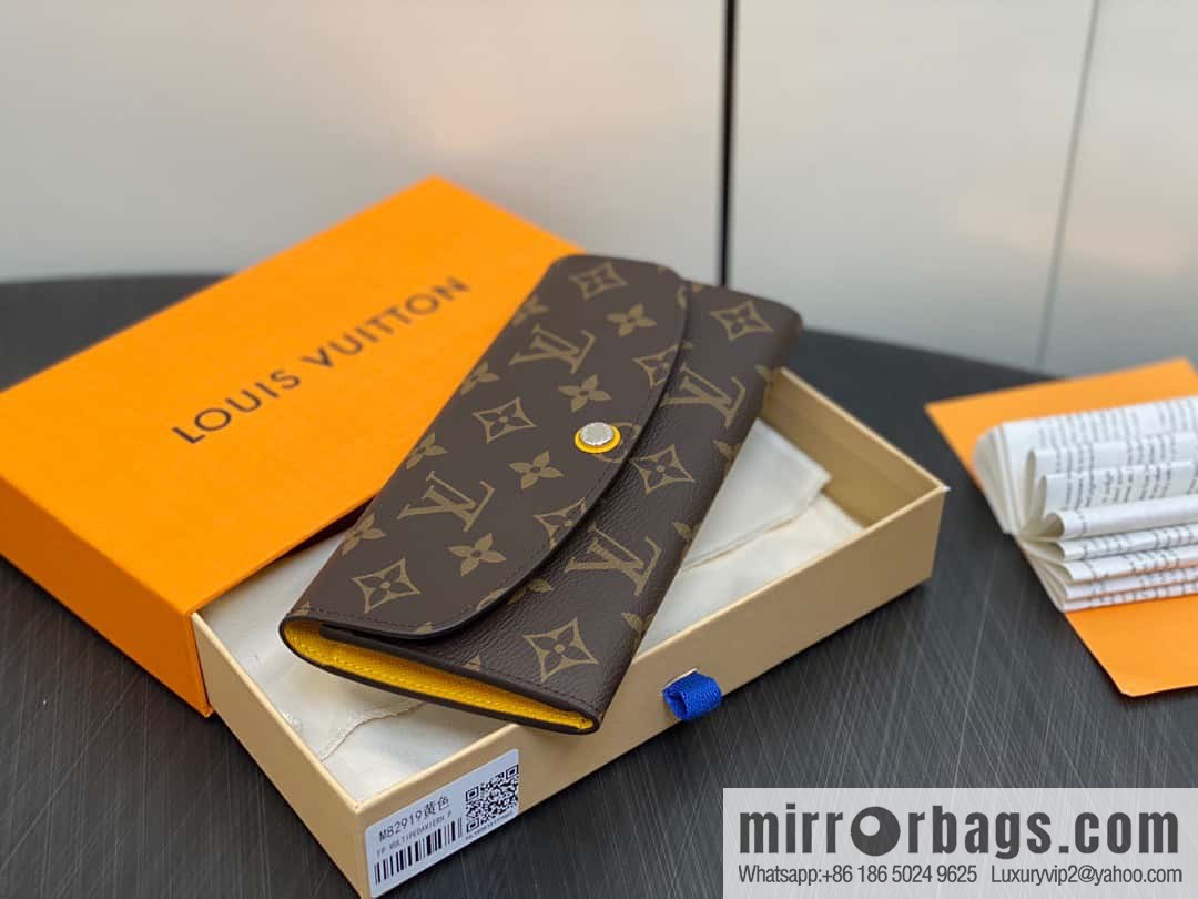 [Original single boutique] M82919 monogram yellow, flip wallet series Emilie wallet m82919 m82920