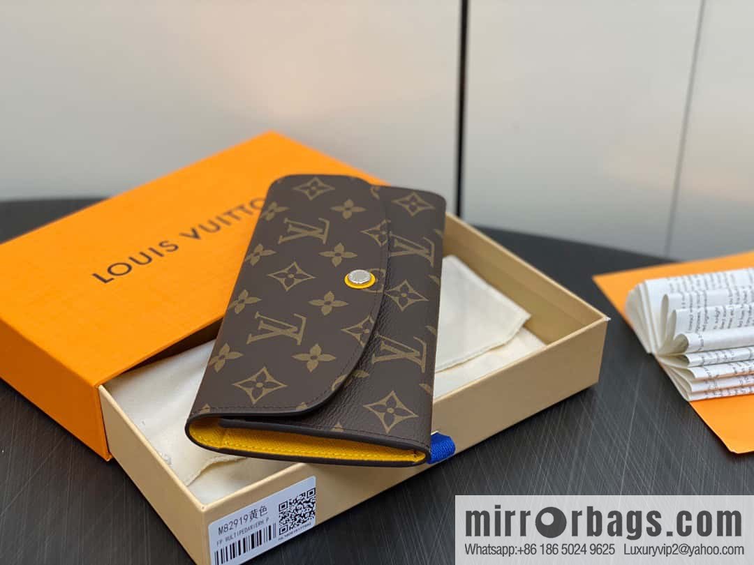 [Original single boutique] M82919 monogram yellow, flip wallet series Emilie wallet m82919 m82920