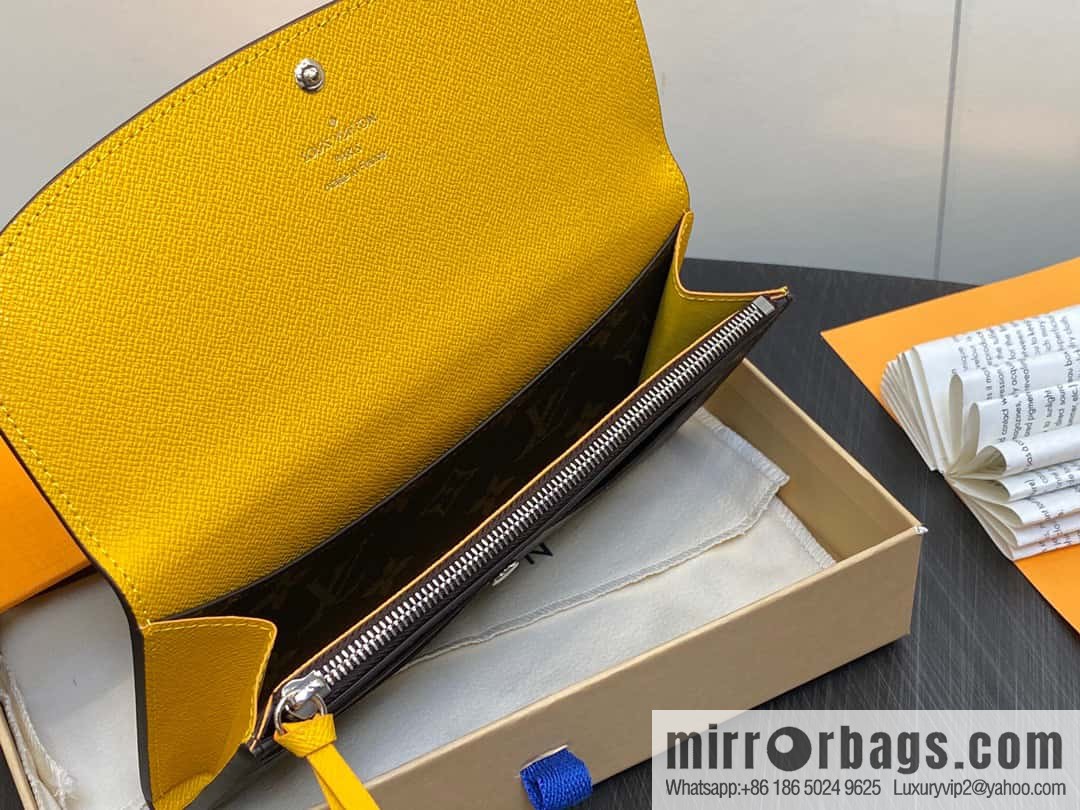 [Original single boutique] M82919 monogram yellow, flip wallet series Emilie wallet m82919 m82920