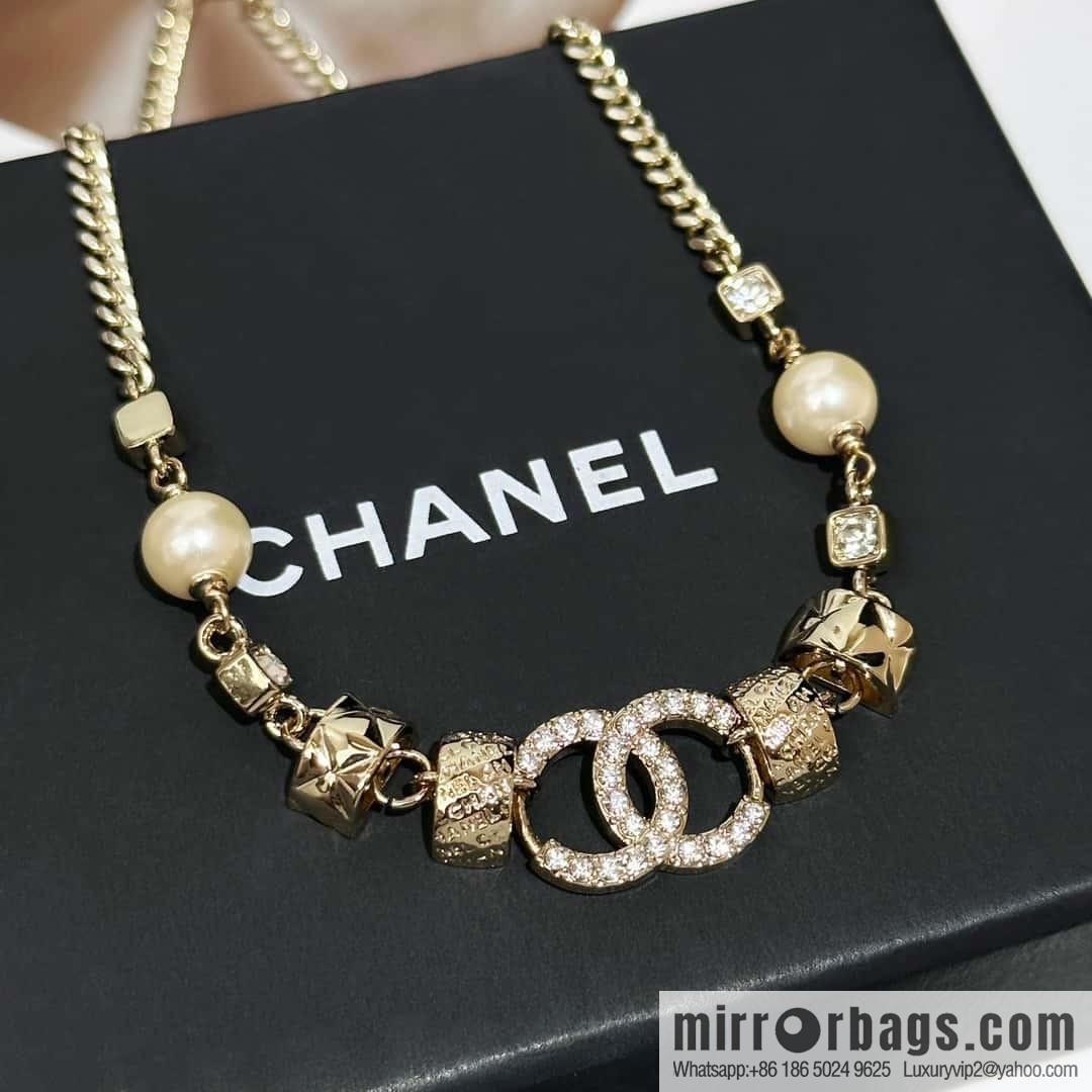 ❗️New ❗️ Chanel necklace ☀️ new ☑️ Chanel double c pearl necklace ☀️