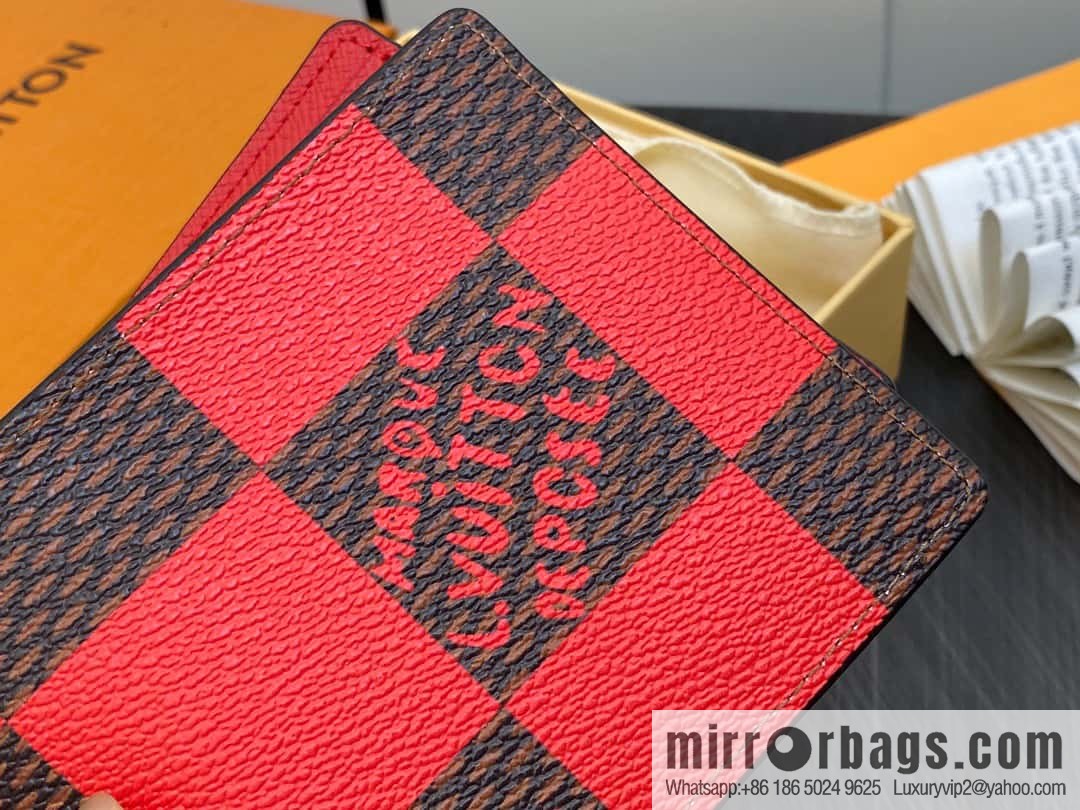 [Original single boutique] M40452 red plaid suit wallet series Multiple wallets