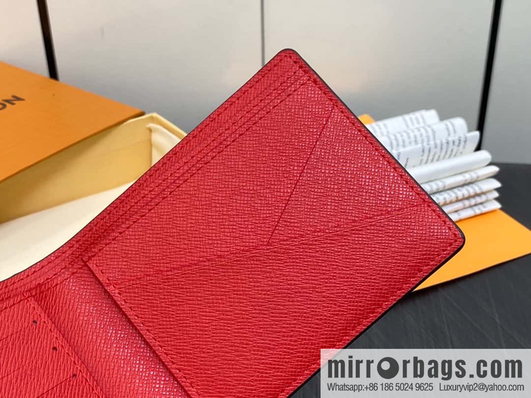[Original single boutique] M40452 red plaid suit wallet series Multiple wallets