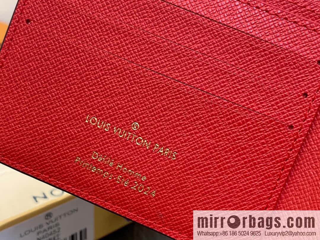 [Original single boutique] M40452 red plaid suit wallet series Multiple wallets