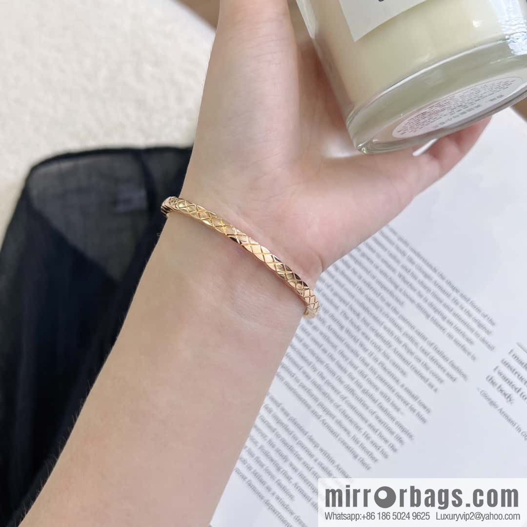 ❗️CNC version ❗️ with diamond, new ☑️ Chanel coco crush series narrow version rhombus bracelet bracelet