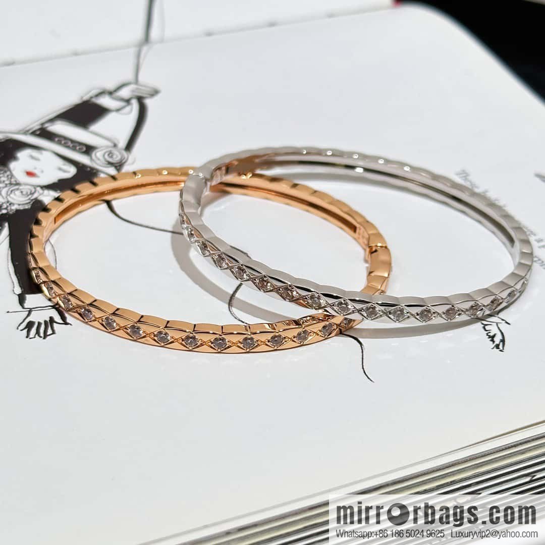 ❗️CNC version ❗️ with diamond, new ☑️ Chanel coco crush series narrow version rhombus bracelet bracelet