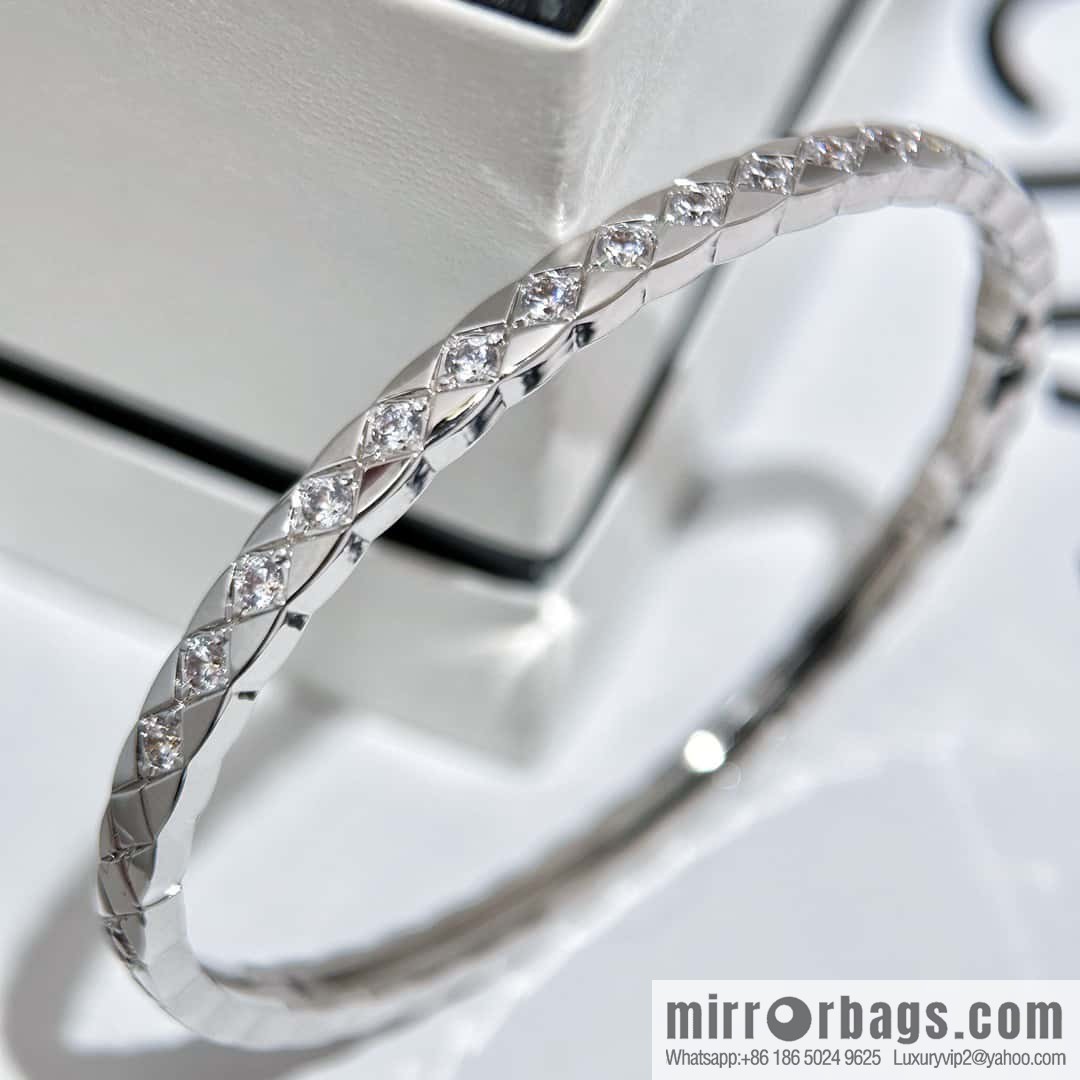 ❗️CNC version ❗️ with diamond, new ☑️ Chanel coco crush series narrow version rhombus bracelet bracelet