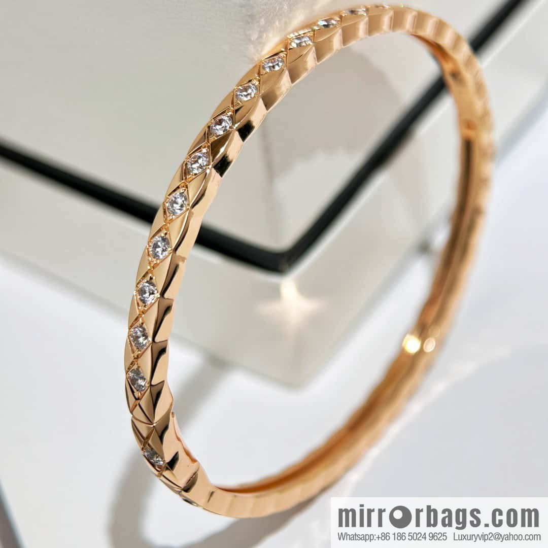 ❗️CNC version ❗️ with diamond, new ☑️ Chanel coco crush series narrow version rhombus bracelet bracelet