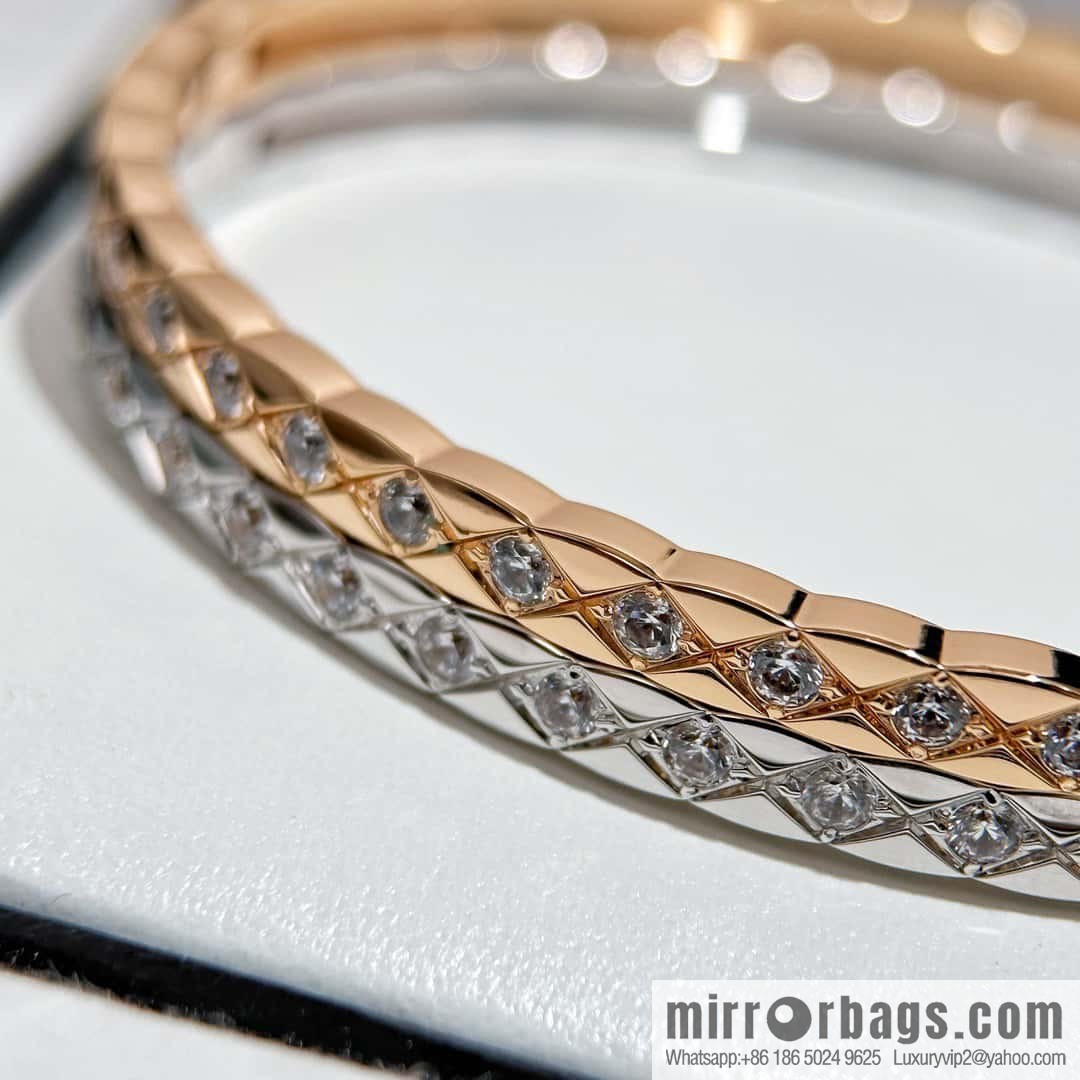 ❗️CNC version ❗️ with diamond, new ☑️ Chanel coco crush series narrow version rhombus bracelet bracelet
