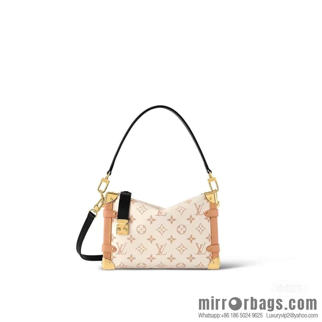 [Original order boutique] M46907 white flower, soft box series M46358 SIDE TRUNK handbag