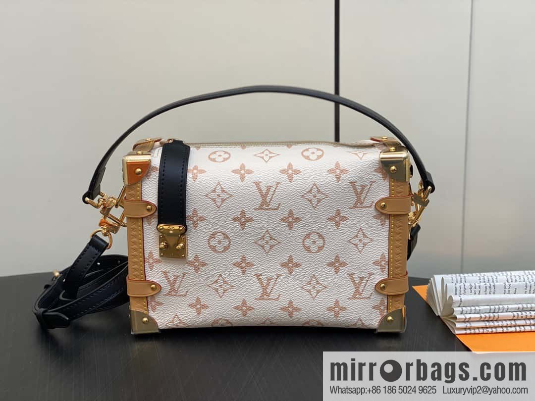 [Original order boutique] M46907 white flower, soft box series M46358 SIDE TRUNK handbag