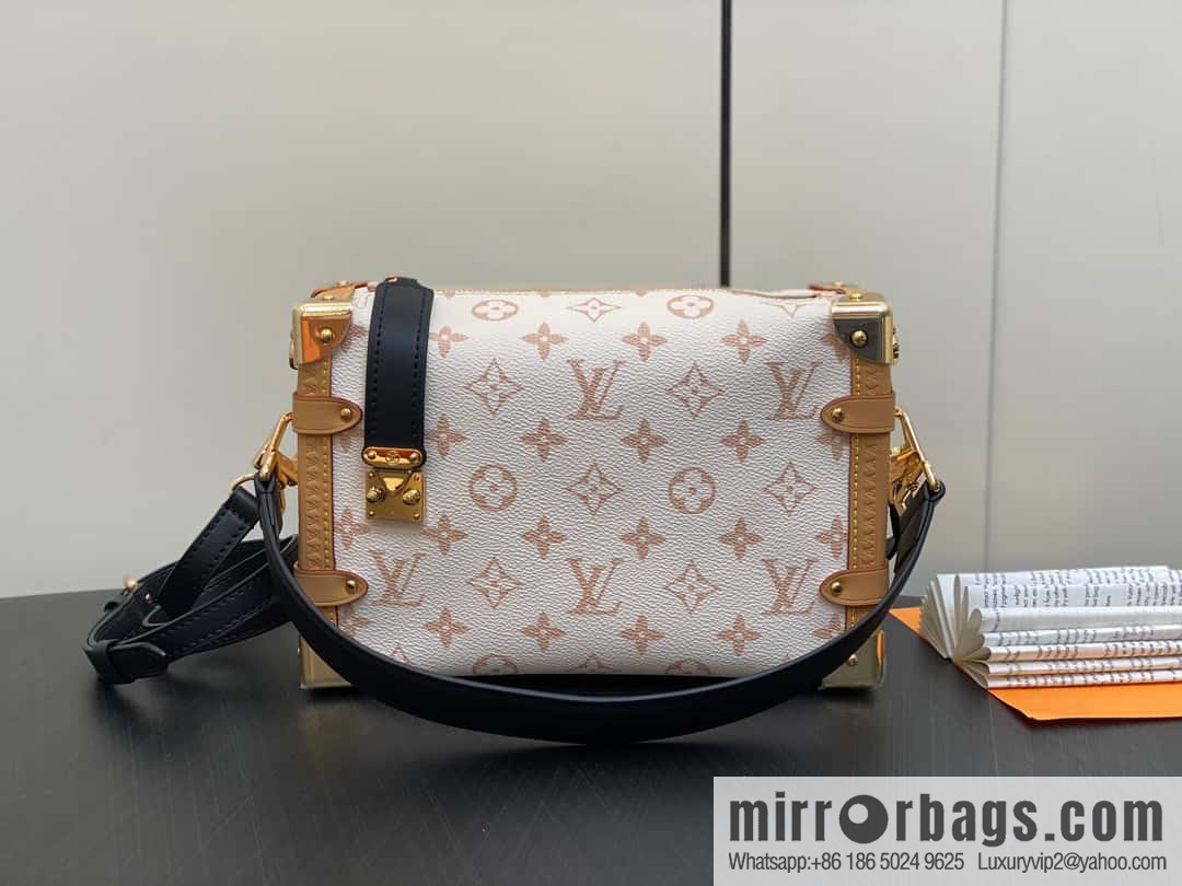 [Original order boutique] M46907 white flower, soft box series M46358 SIDE TRUNK handbag