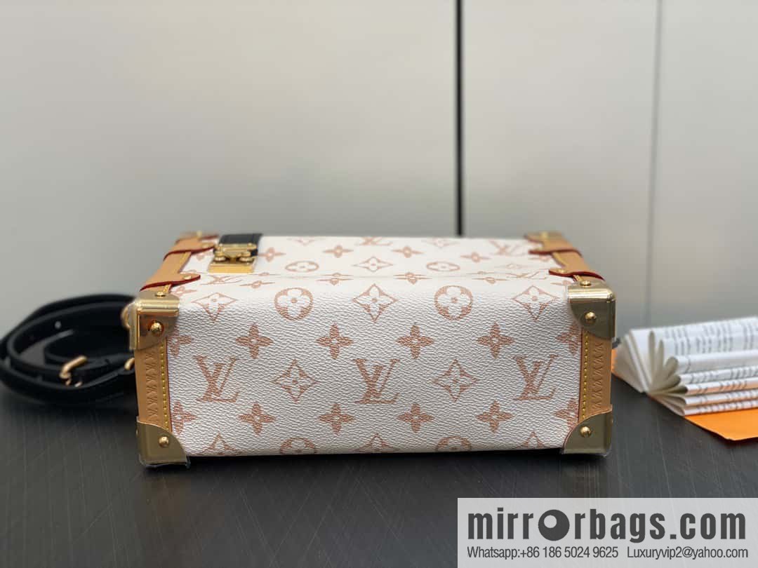 [Original order boutique] M46907 white flower, soft box series M46358 SIDE TRUNK handbag