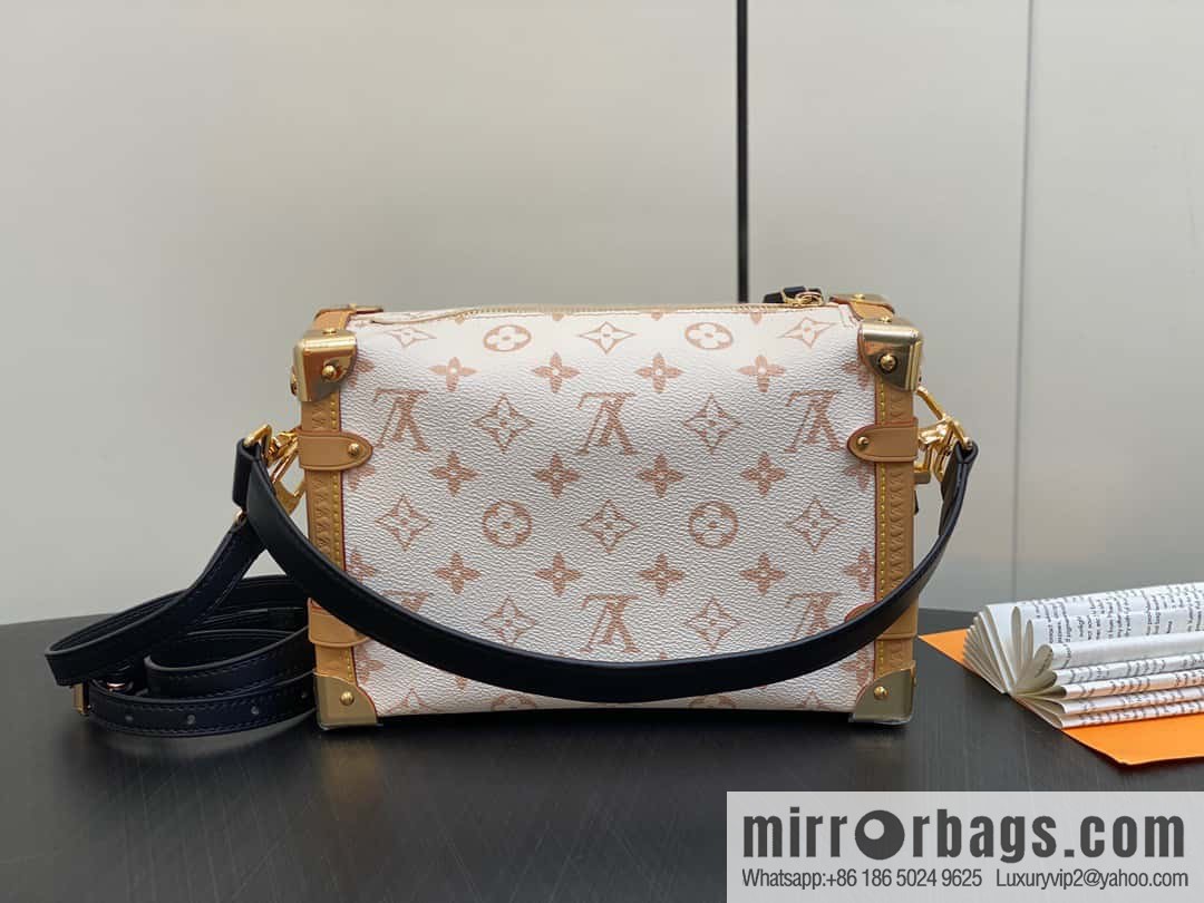 [Original order boutique] M46907 white flower, soft box series M46358 SIDE TRUNK handbag