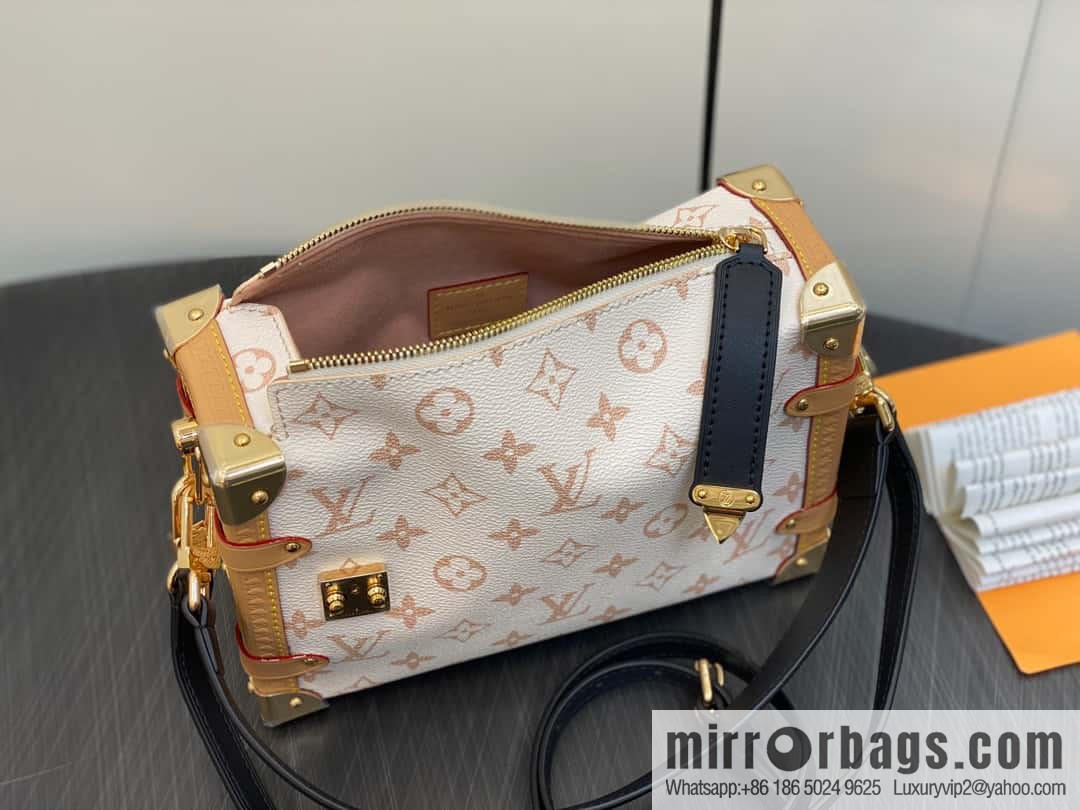 [Original order boutique] M46907 white flower, soft box series M46358 SIDE TRUNK handbag