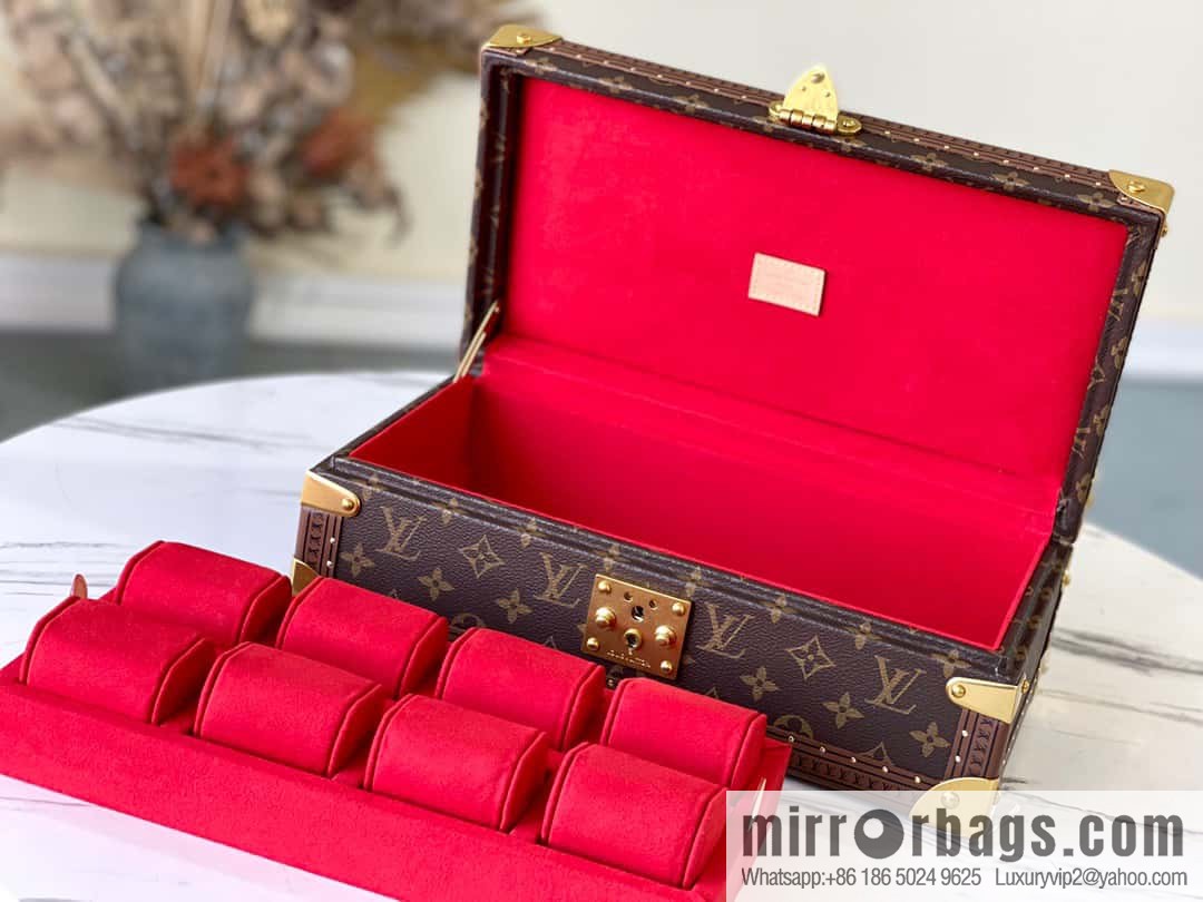 M47641 monogram/red COFFRET 8 MONTRES case