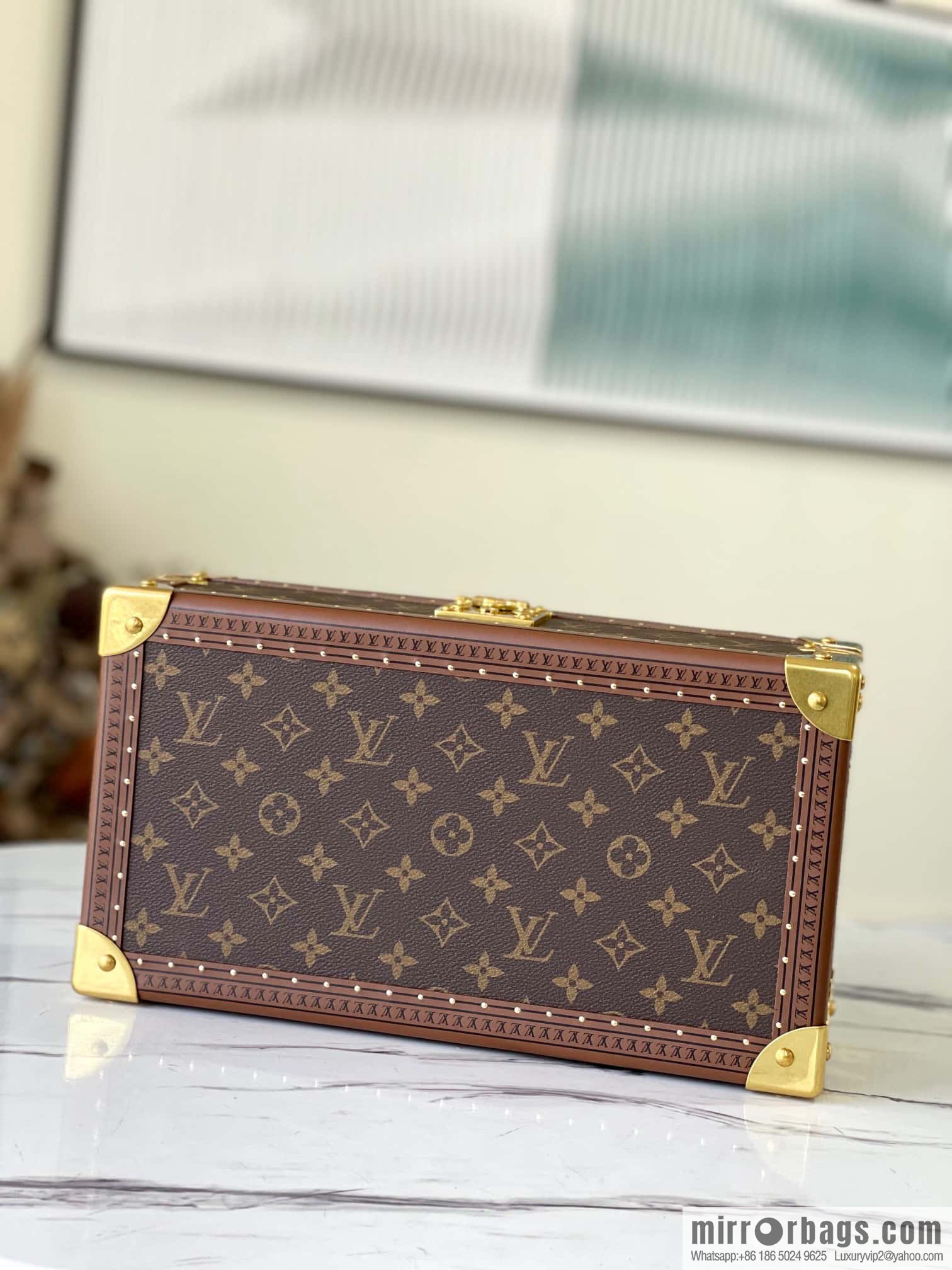 M47641 monogram/apricot COFFRET 8 MONTRES case