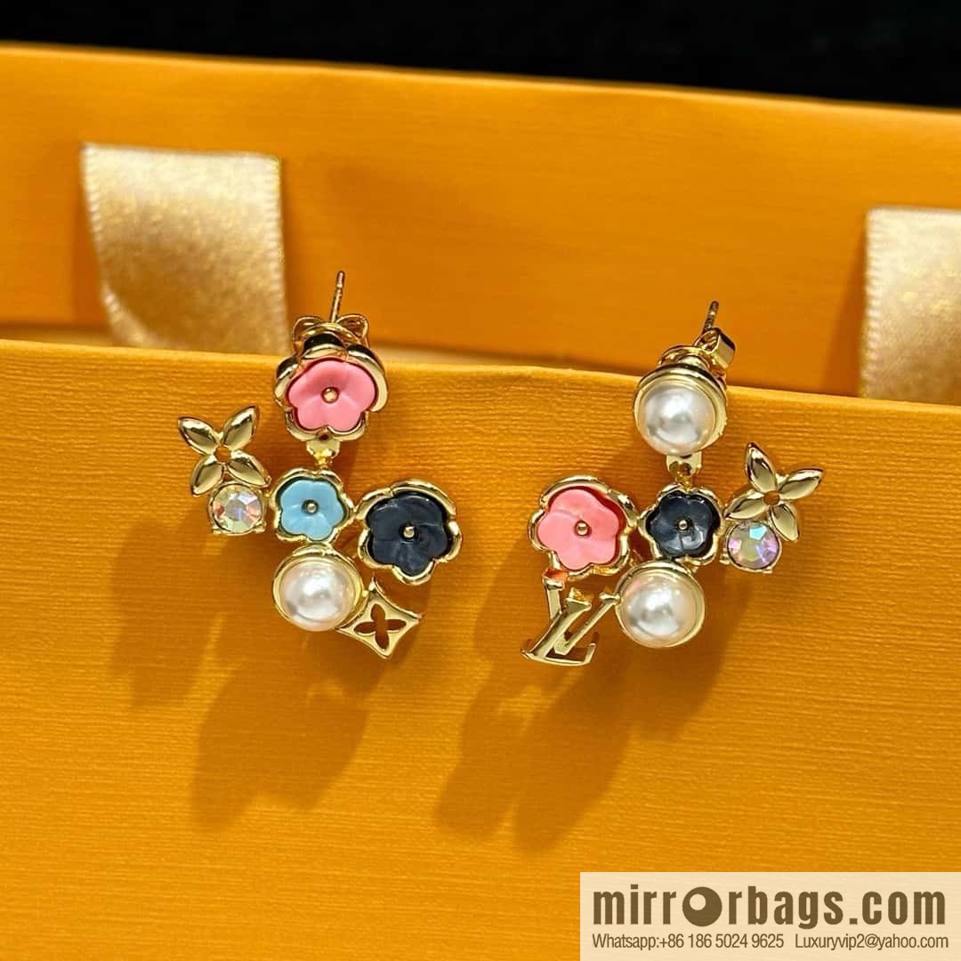 ❗️New ❗️ M01642 ☀ Louis Vuitton IV BOTANICA Earrings ☀