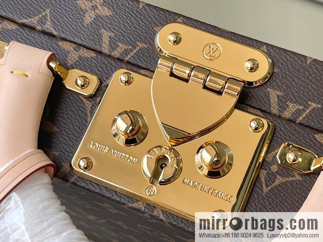 M20076 pink Monogram Jewelry Box