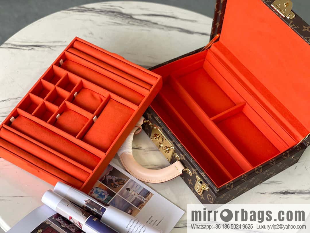 M20076 Orange Monogram Jewelry Box