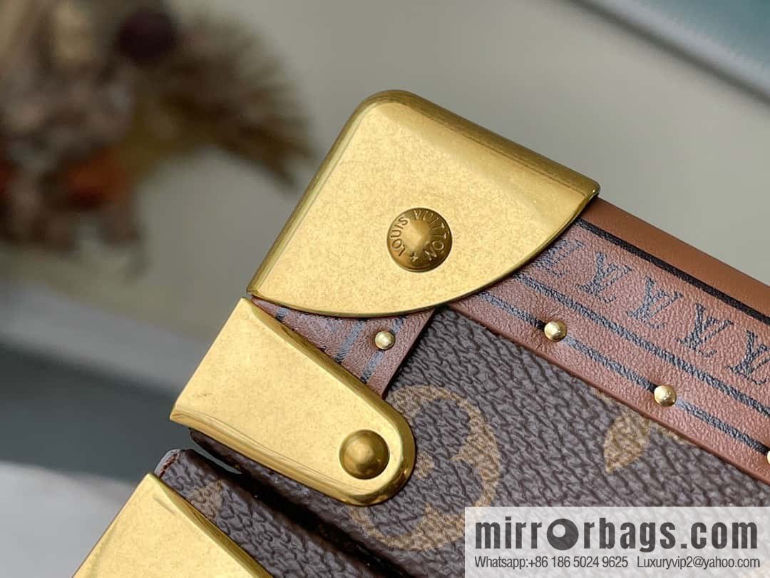 💗M20209 monogram Apricot, Multifunctional Storage Box MCoffret Accessoires Hard Case