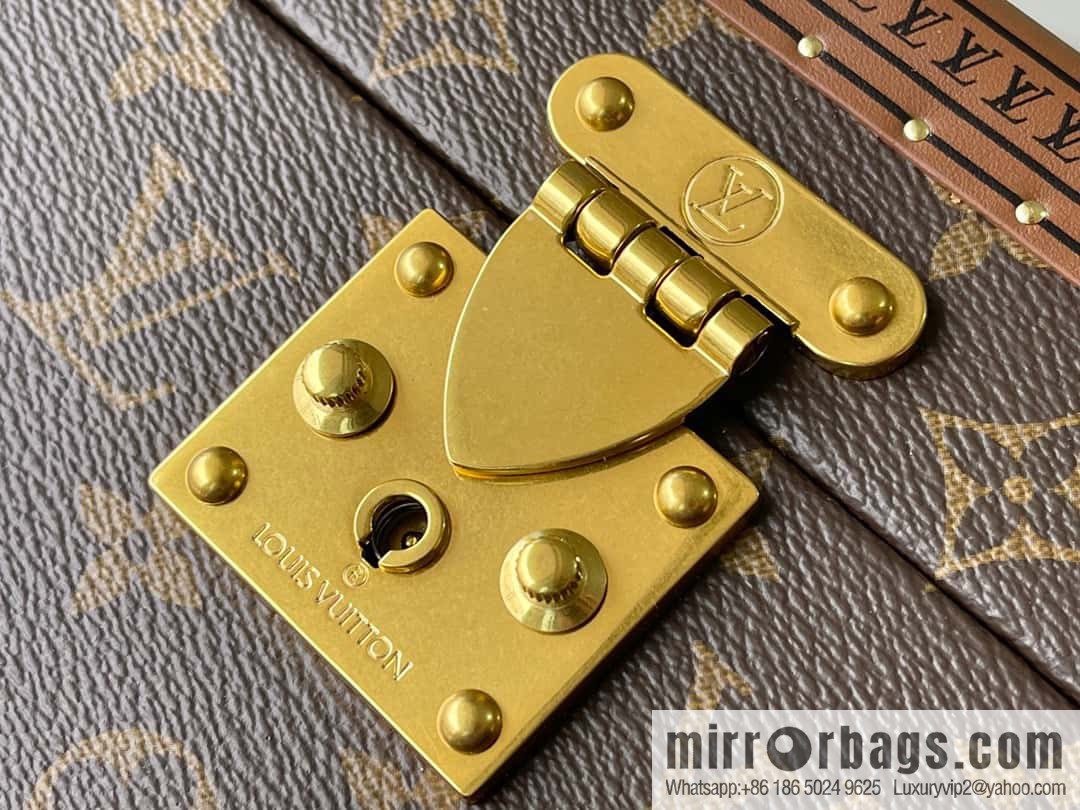 💗M20209 monogram Apricot, Multifunctional Storage Box MCoffret Accessoires Hard Case