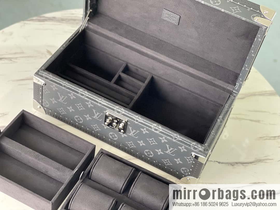 M20209 Black Flower Black Lane, Multifunctional Storage Box MCoffret Accessoires Hard Case