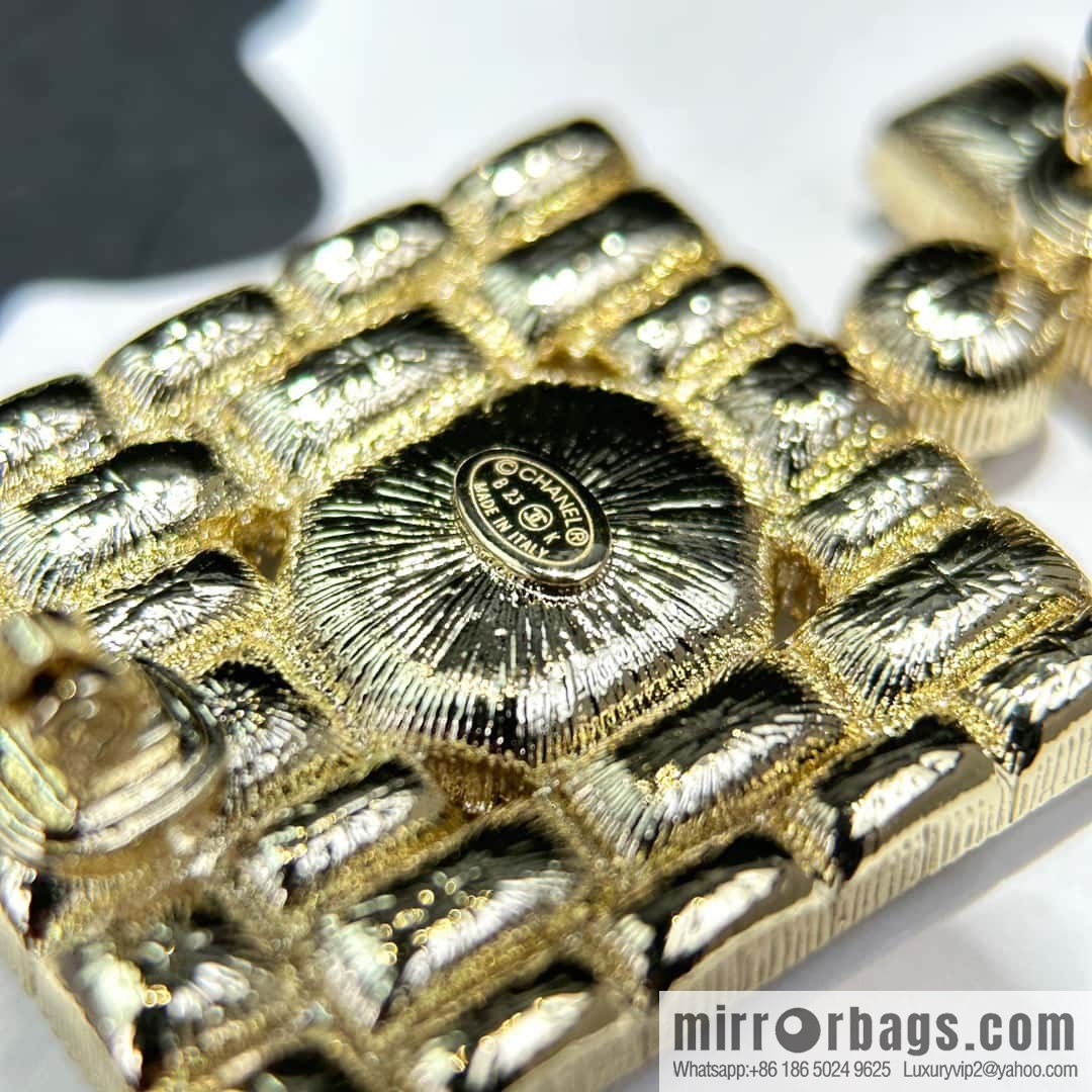 ☀️New ☑️ Chanel double c perfume bottle square diamond brooch