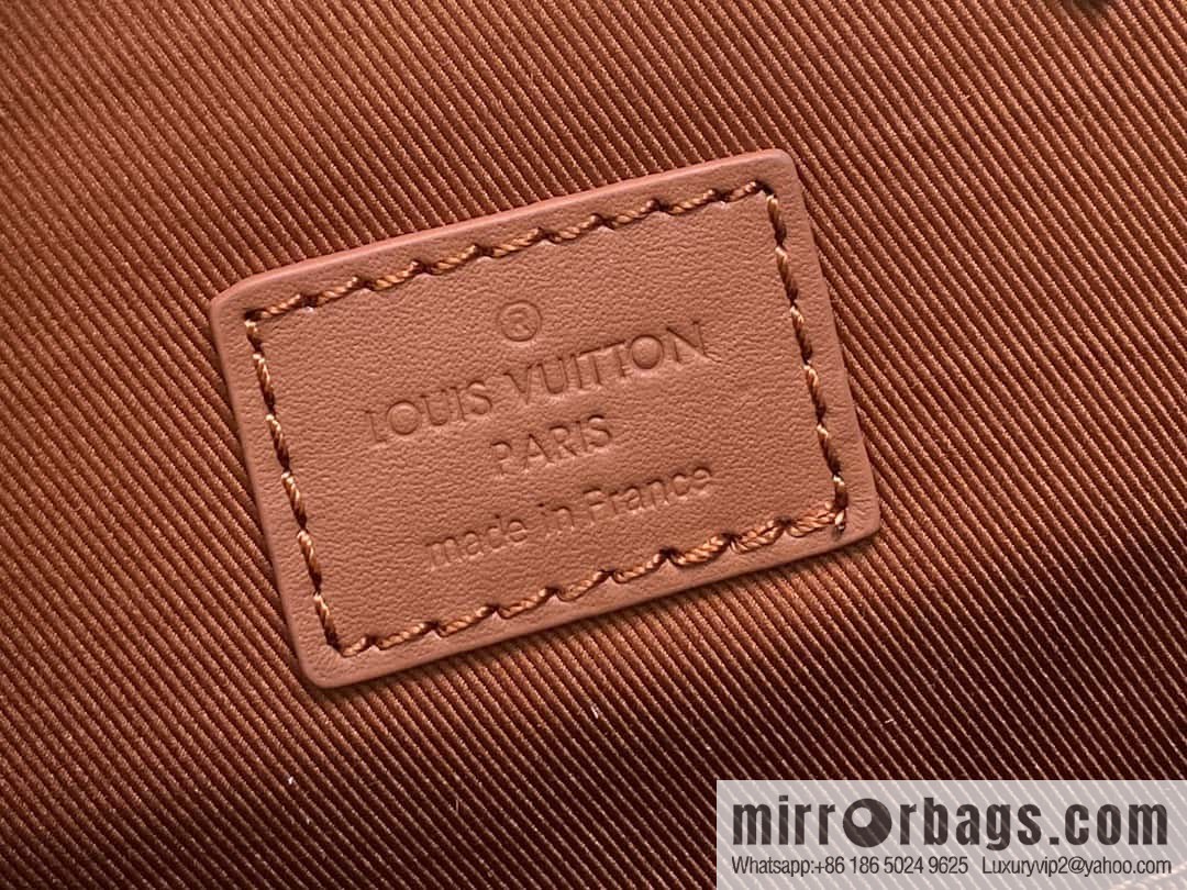 [Original single boutique] M23764 brown letters, full leather epi backpack series Christopher medium backpack M41709