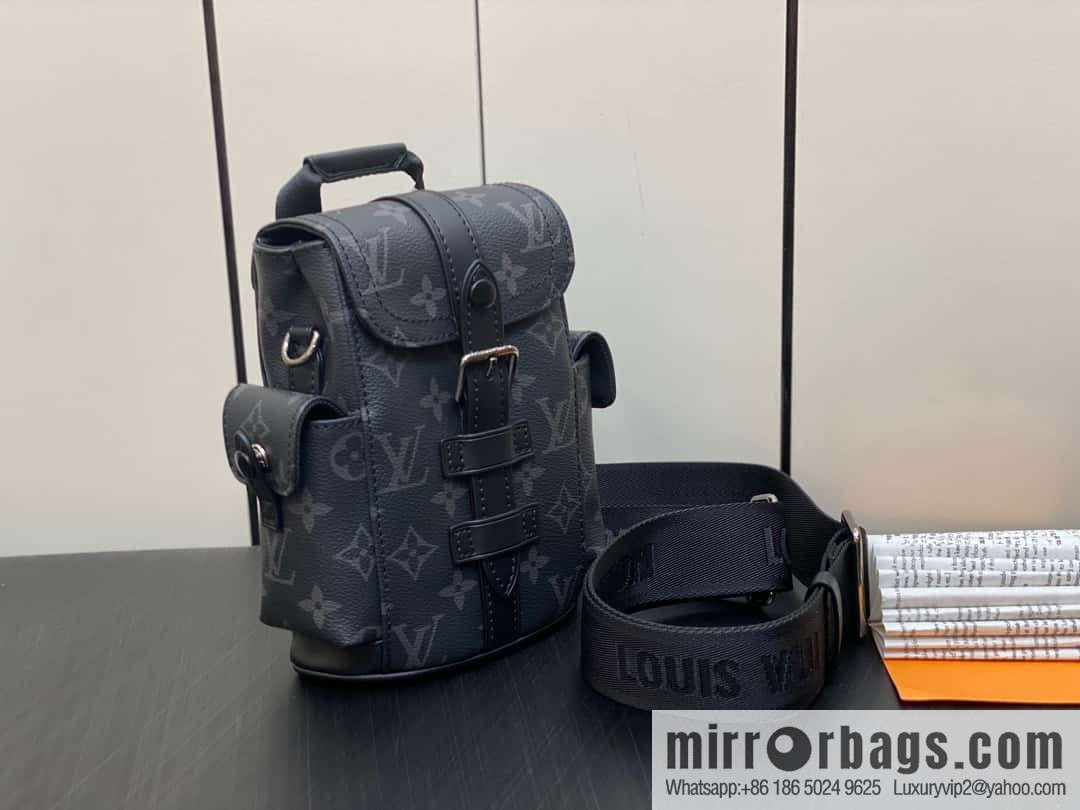 [Original order boutique] M82769 black flower, men's bag mini backpack series, new NANO CHRISTOPHER handbag in autumn and winter