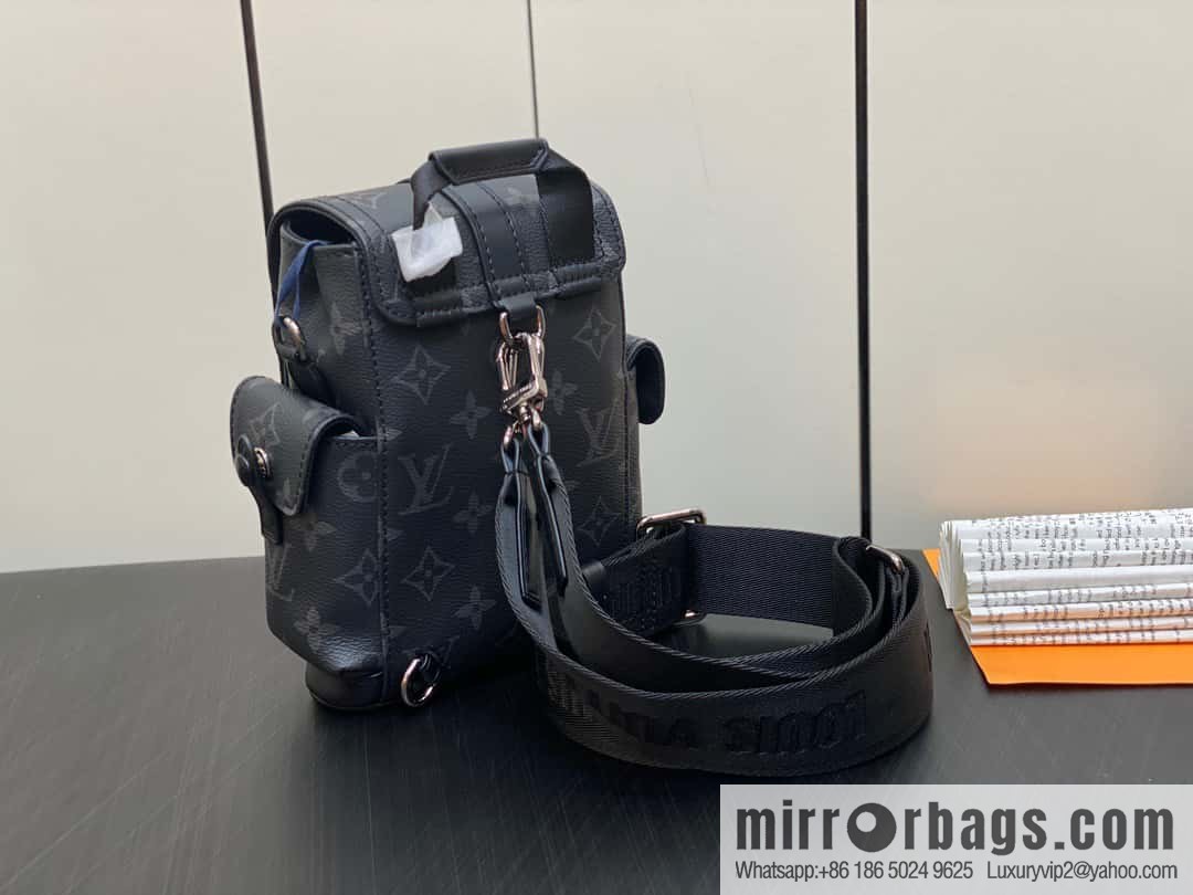 [Original order boutique] M82769 black flower, men's bag mini backpack series, new NANO CHRISTOPHER handbag in autumn and winter