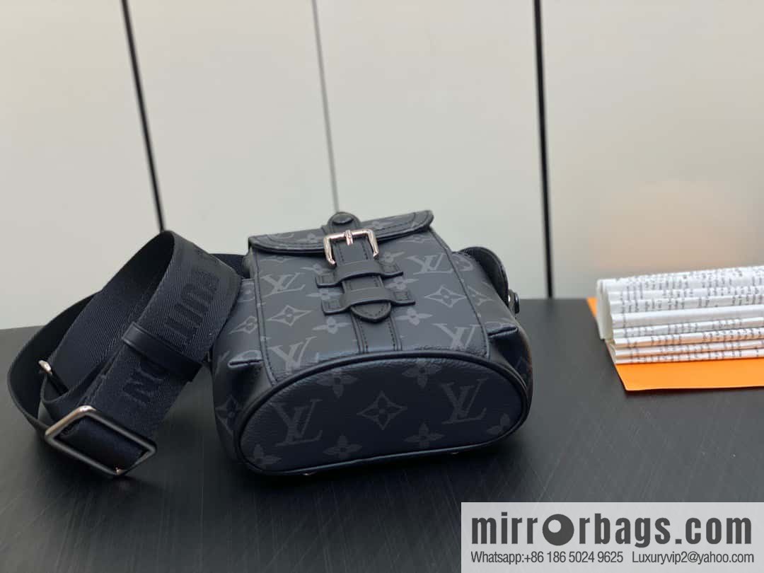 [Original order boutique] M82769 black flower, men's bag mini backpack series, new NANO CHRISTOPHER handbag in autumn and winter