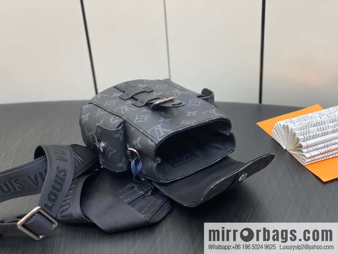 [Original order boutique] M82769 black flower, men's bag mini backpack series, new NANO CHRISTOPHER handbag in autumn and winter